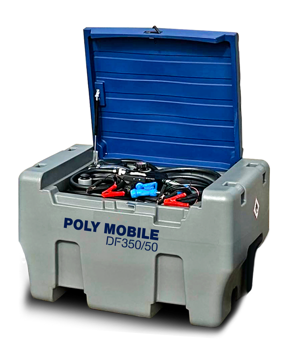 Dual Fluid Portable Tank - 350 Litres Diesel, 50 Litres AdBlue, DyMac - PMDF-350/50L