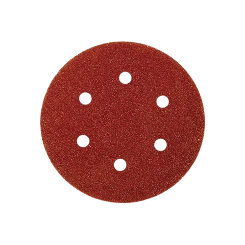 Abracs Hook & Loop Sanding Discs, 150mm x 60g - 6 Holes - Pack of 25, ABHL8150060