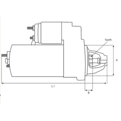 Starter Motor - OE Ref - AZE4214, Highway Automotive