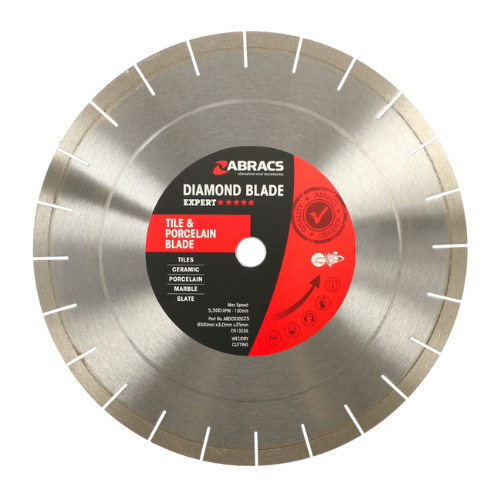Abracs Diamond Blade Tile Blade, 300mm x 3.0mm x 25.4mm, ABDCR30025