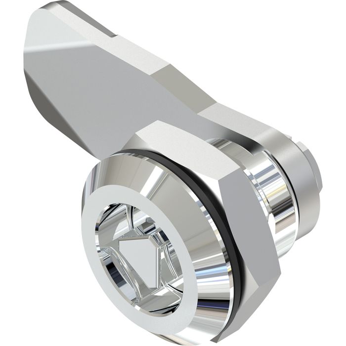 1401 Quarter Turn Tri Lock 8mm Triangle Insert with 18mm Grip Height Bright Chrome