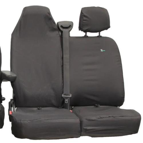 Seat Cover For Renault Master 2010 - 2024 Fixed Double Passenger - Black, Town & Country - TA7196