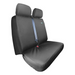 Seat Cover For Renault Master 2010 - 2024 Folding Double Passenger One Piece Base - Black, Town & Country - TA7165