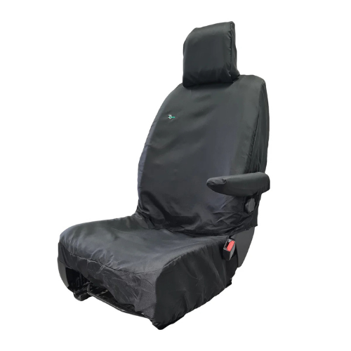 Seat Cover For Toyota Proace 2016 Onwards - Single Passenger - Black, Town & Country - LHDCP01BLK