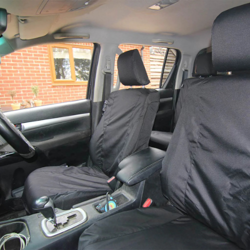Seat Cover For Toyota Hilux - Front Set - Black, Town & Country - TA6526