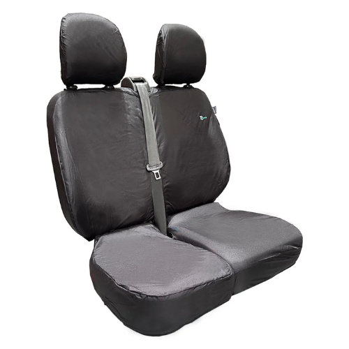 Seat Cover For Renault Trafic 2014 Onwards - Double Passenger Non Folding, Town & Country - TV03BLK