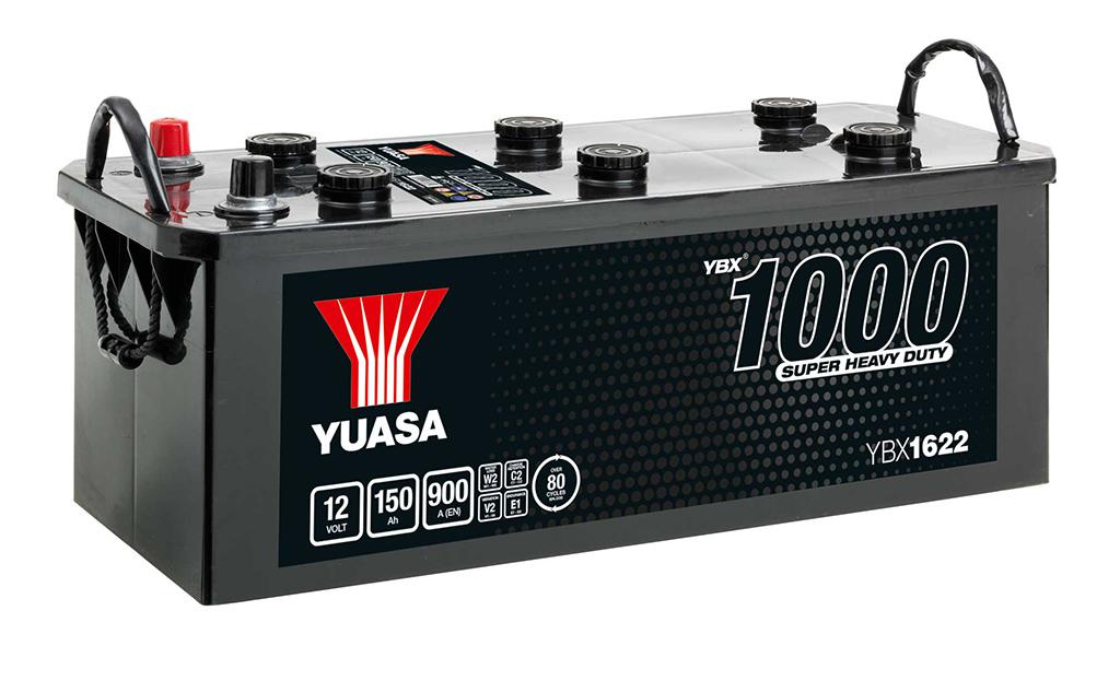Yuasa YBX1622 12V 150Ah 900A Super Heavy Duty Commercial Vehicle Battery, 2 Years Warranty