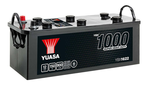 Yuasa YBX1622 12V 150Ah 900A Super Heavy Duty Commercial Vehicle Battery, 2 Years Warranty