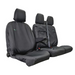 Seat Cover For Van, Ford Transit 2014 Onwards, Front Set Driver & Double Passenger Seat, Town & Country - TCSBLK+TRD14BLK