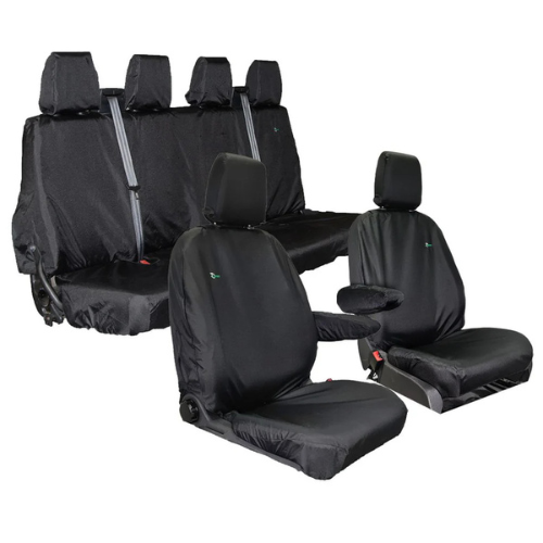 Seat Cover For Van, Ford Transit 2014 Onwards, Front & Rear Set, Town & Country - TCSBLK+TA5055+TTC14BLK