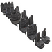 Seat Cover Set For Minibus, 12 Seat Ford Transit Euro 6 2013 Onwards, Town & Country - TRM008BLK = TRM011BLK+TRC14BLK+TRD14BLK