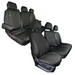 Seat Cover For Mercedes Vito, Front & Rear Set With Front Double Passenger Seat, Town & Country - TA4324+TA4331+MERV03BLK