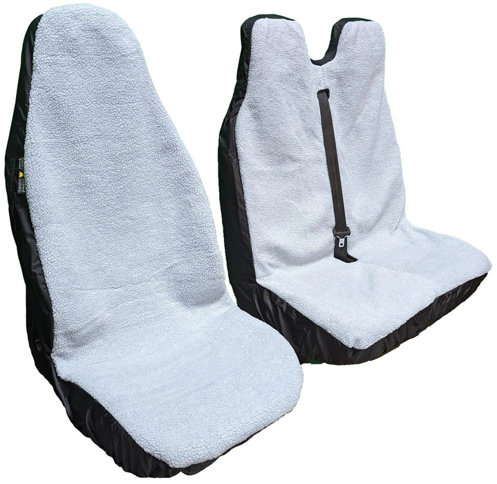 Fluffy Seat Cover For Car, Driver & Double Passenger Seat, Town & Country - UN5048+UN6908