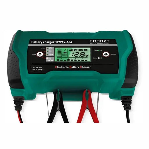 Ecobat Battery Charger 12V 1A - EBC16UK, 1 Year Warranty