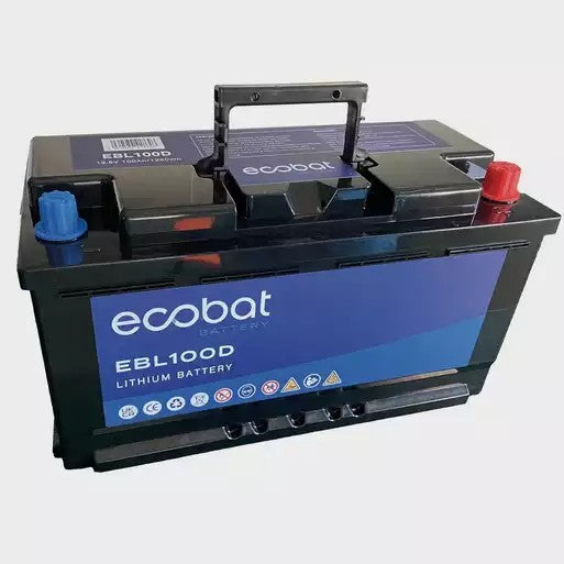 Ecobat Lithium – EBL100D Leisure Battery, 12.8V 100Ah, 5 Years Warranty
