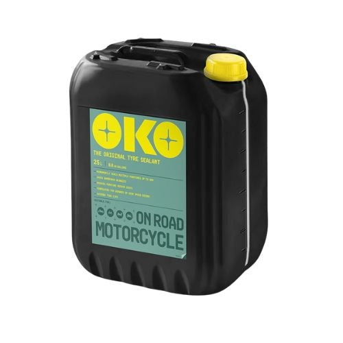 OKO OK018 On-Road Motorcycle Tubeless Tyre Sealant, 25L - Seals Up to 5mm