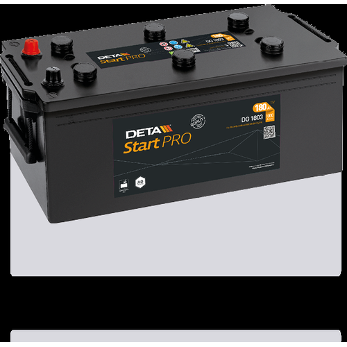 Deta DG1803 Start Pro Commercial Vehicle Battery 12V 180Ah Type 629UR, 2 Years Warranty