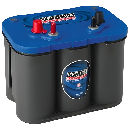 Optima Blue Top Marine Starter Battery - 8006-252 12V 50Ah - BTSLIM4.2, 2 Years Warranty