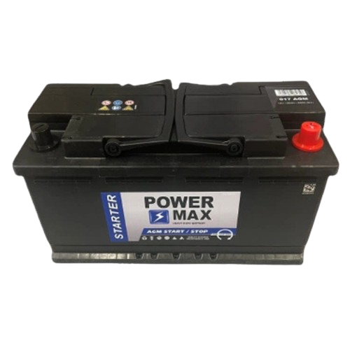 Powermax PM017AGM Start Stop AGM Car Battery 12V 95Ah Type 017AGM, 3 Years Warranty