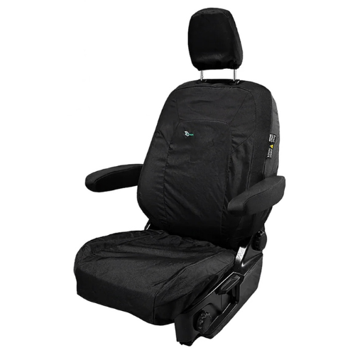 Volkswagen Transporter T7 (2025+) Single Passenger Seat Cover, Black - TA8810 - Town & Country