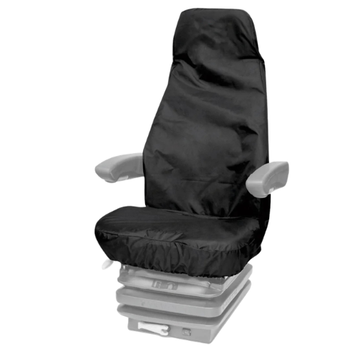 Universal High Back Tractor Seat Cover with Headrest, Black - T10BLK_A1 - Town & Country