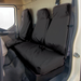 Iveco Eurocargo Front Seat Cover Set, Driver & Double Seat, Black - MERT03BLK+DAF02BLK - Town & Country