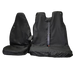 Van Front & Double Seat Cover Set, Medium, Black - VBLK+3DFBLK_A2 - Town & Country