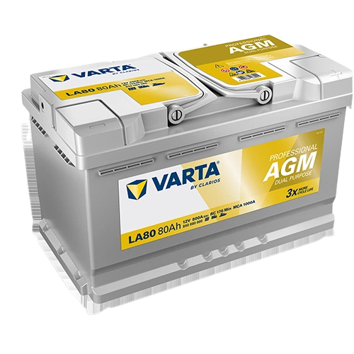 LA105 Varta Professional AGM Battery 12V 105Ah - 840105095, 2 Years Warranty
