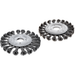 Osborn Wheel Brush 115mm Bore 22.2mm - Knotted Steel Wire 0.50mm, 12,500 RPM