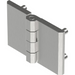 Screw On Hinge with M6 Stud, Bright Chrome Finish, Size 50x76mm, Axial Load Capacity 547Kg Per Hinge, Metrol - 2101-5761-79