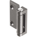Screw On Hinge with 5mm Through Holes, Bright Chrome Finish, Hinge Height +6mm, Metrol - 2123-02-30