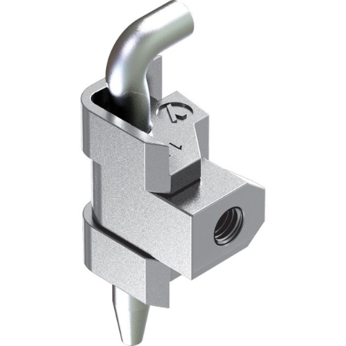 External Cabinet Hinge with M6 Stud, Bright Chrome Finish, Panel Thickness 2mm, Metrol - 2305-20-30