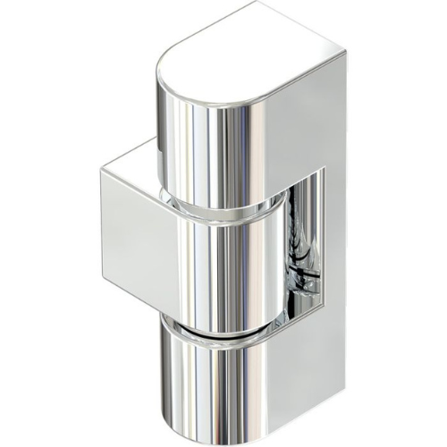 External Hinge, Bright Chrome Finish, Mounting Centre 32mm, Axial Load Capacity 411Kg per hinge, Metrol - 2316-45-30