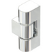 External Hinge, Bright Chrome Finish, Mounting Centre 32mm, Axial Load Capacity 411Kg per hinge, Metrol - 2316-45-30