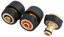 Draper 24529 Brass and Rubber Hose Connector Set (3 Piece)