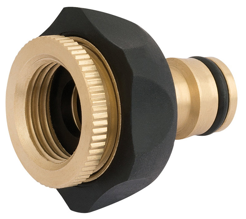 Draper 24646 Brass and Rubber Tap Connector, 1/2 - 3/4"