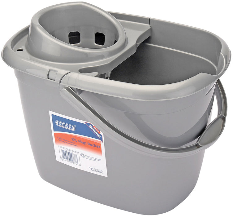 Draper 24778 Plastic Mop Bucket, 12L