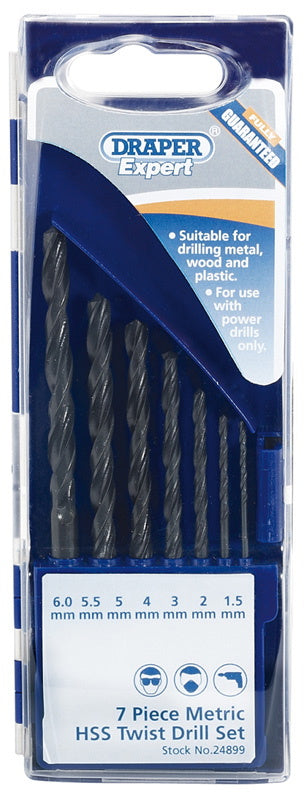 Draper 24899 Metric HSS Drill Set (7 Piece)