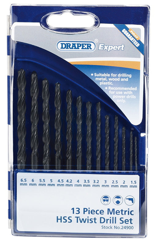 Draper 24900 Metric HSS Drill Set (13 Piece)