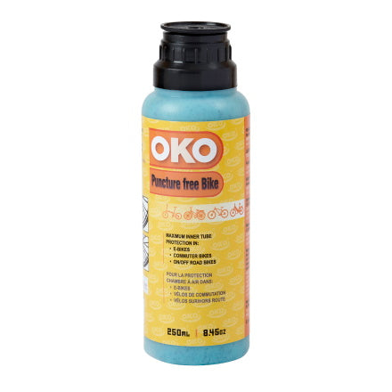OKO OKO029 Puncture Free Bike For Tubes Tyre Sealant, 250ml - Seals Punctures Up to 4mm