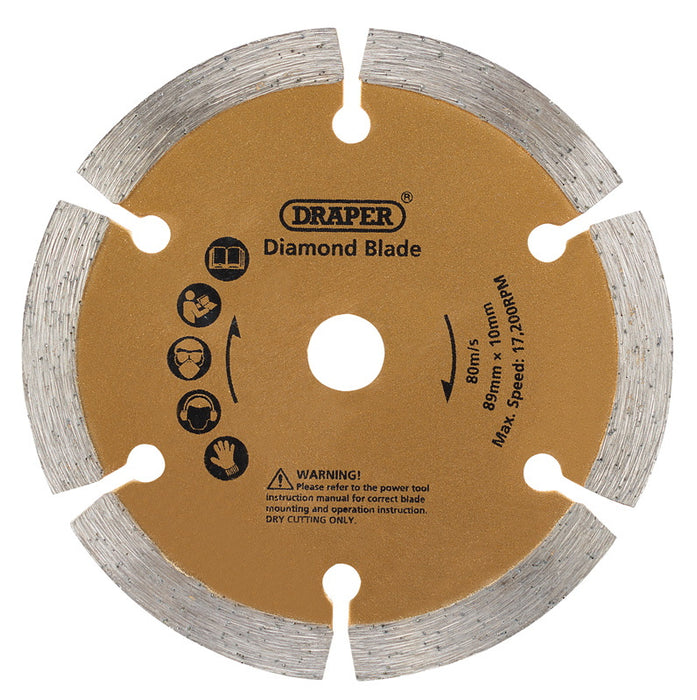 Draper Diamond Blade for Storm Force® Mini Plunge Saw, 89mm, 25976