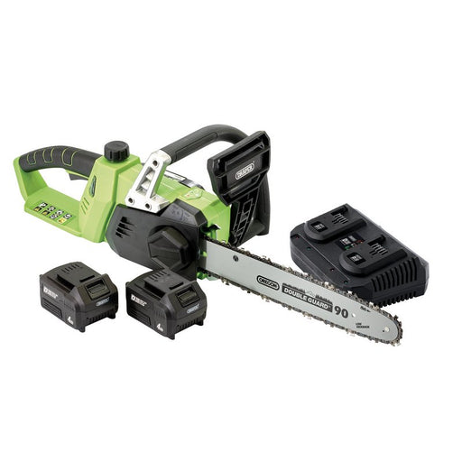 Draper 30903 D20 40V Chainsaw, 2 x 4.0Ah Batteries, 1 x Fast Charger, Ex-Showroom, Grade B, 12 Months Warranty