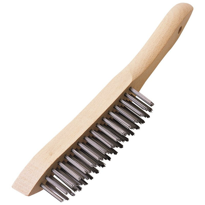 Welding Heavy Duty 4 Row Wire Scratch Brush, 310mm,31563 ,Draper