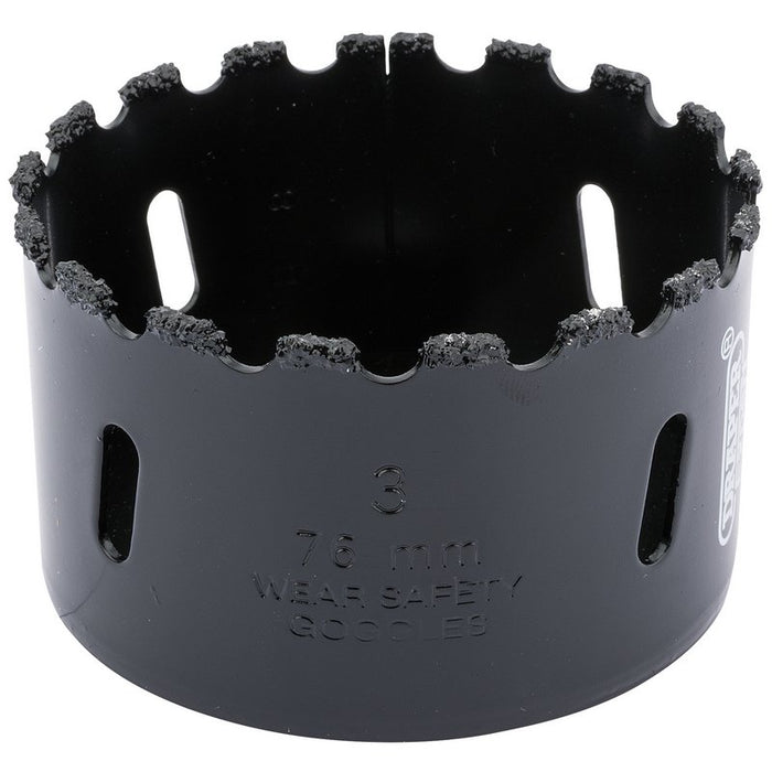 Draper 34953 Tungsten Carbide Grit Hole Saw, 76mm