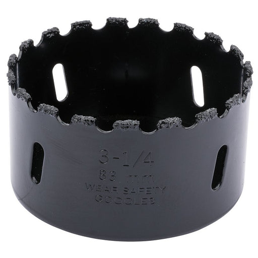 Draper 34954 Tungsten Carbide Grit Hole Saw, 83mm
