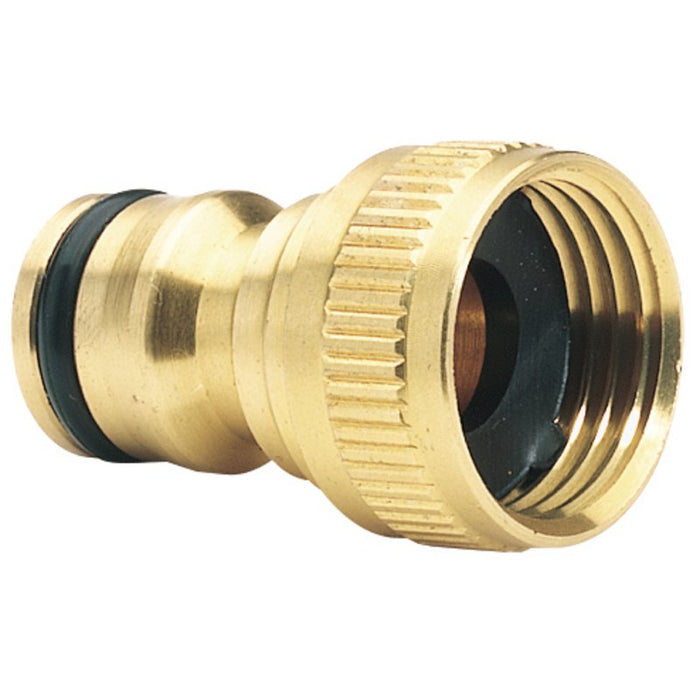 Draper 36197 Brass Garden Hose Tap Connector, 1/2"