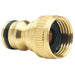 Draper 36197 Brass Garden Hose Tap Connector, 1/2"