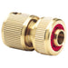 Draper 36202 Brass Hose Connector with Water Stop, 1/2"