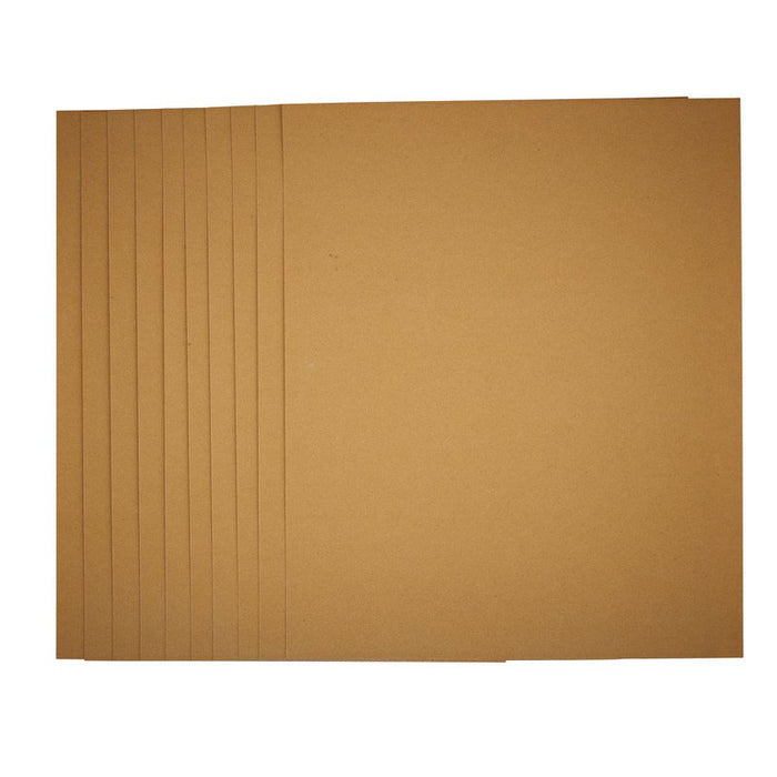 Draper General Purpose Sanding Sheets, 230 x 280mm, 100 Grit - Pack of 10, 37779