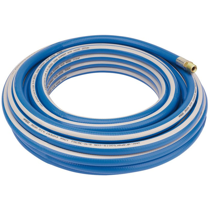 Air Line Hose, 15m, 6mm Bore, 1/4" BSP, 38356, Draper